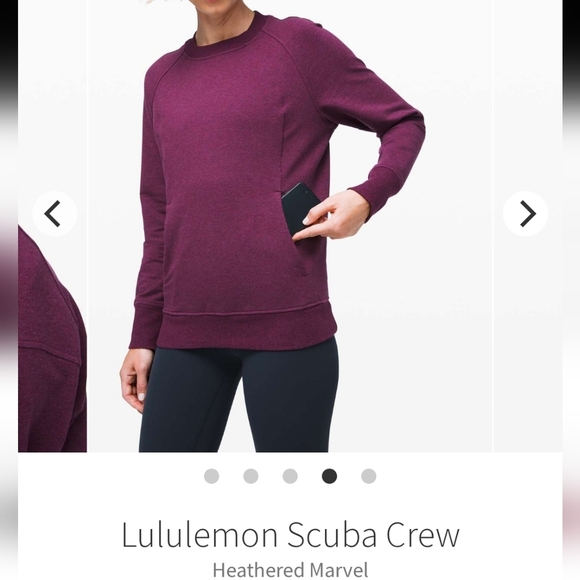 Lululemon Scuba Crewneck Sweatshirt Heathered Marvel Pink/Purple W3CB2S 6 - Picture 16 of 16